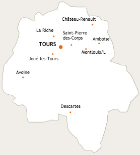 Carte Indre-et-Loire